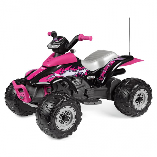 Peg Perego Corral T Rex 330W 12v Quad Bike Pink IGOR0101
